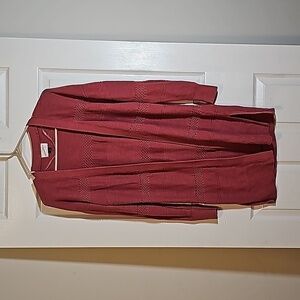 Universal Thread Long Rose Open Front Cardigan Cotton Size XS